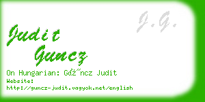 judit guncz business card